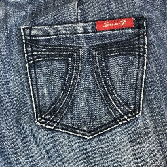 EUC Women's Seven7 Premium Denim Boot Cut Jeans Stretch Size 4 - Picture 7 of 10
